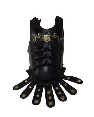 Medieval Black Leather Muscle Breastplate